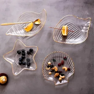 Transparent Glass Plate Ocean Series