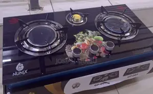 Nunix Premium 3 Burner Tempered Glass Gas Cooker