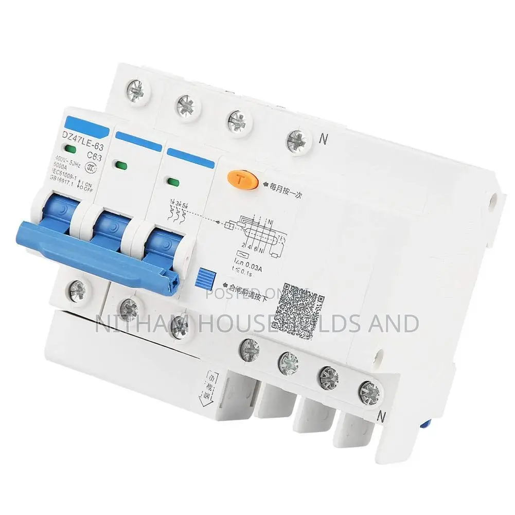 Chint AC(Residual-Current Breaker With Overcurrent) 4p 63a Three Phase