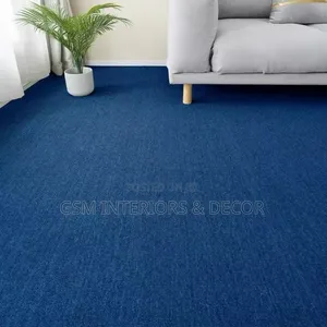 Wall to Walll Carpets in Navy Blue and Light Gray