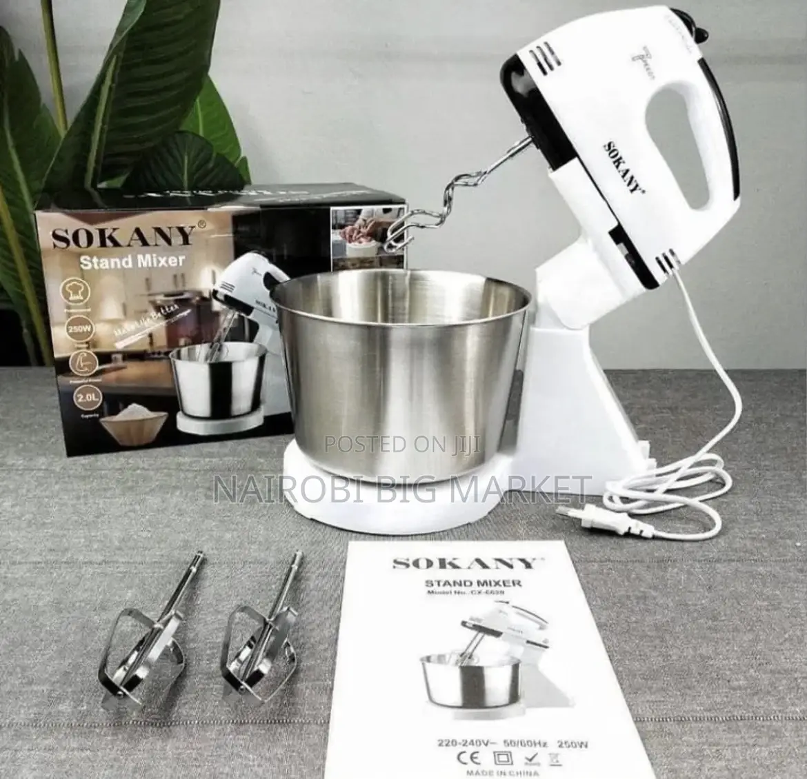 Sokany Mixer With Bowl 2litres