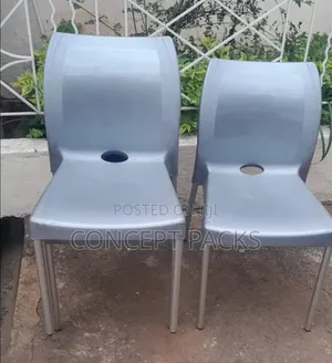 Grey Armless Chairs. Complast