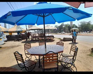 Garden Umbrella 6 Chairs Outdoor