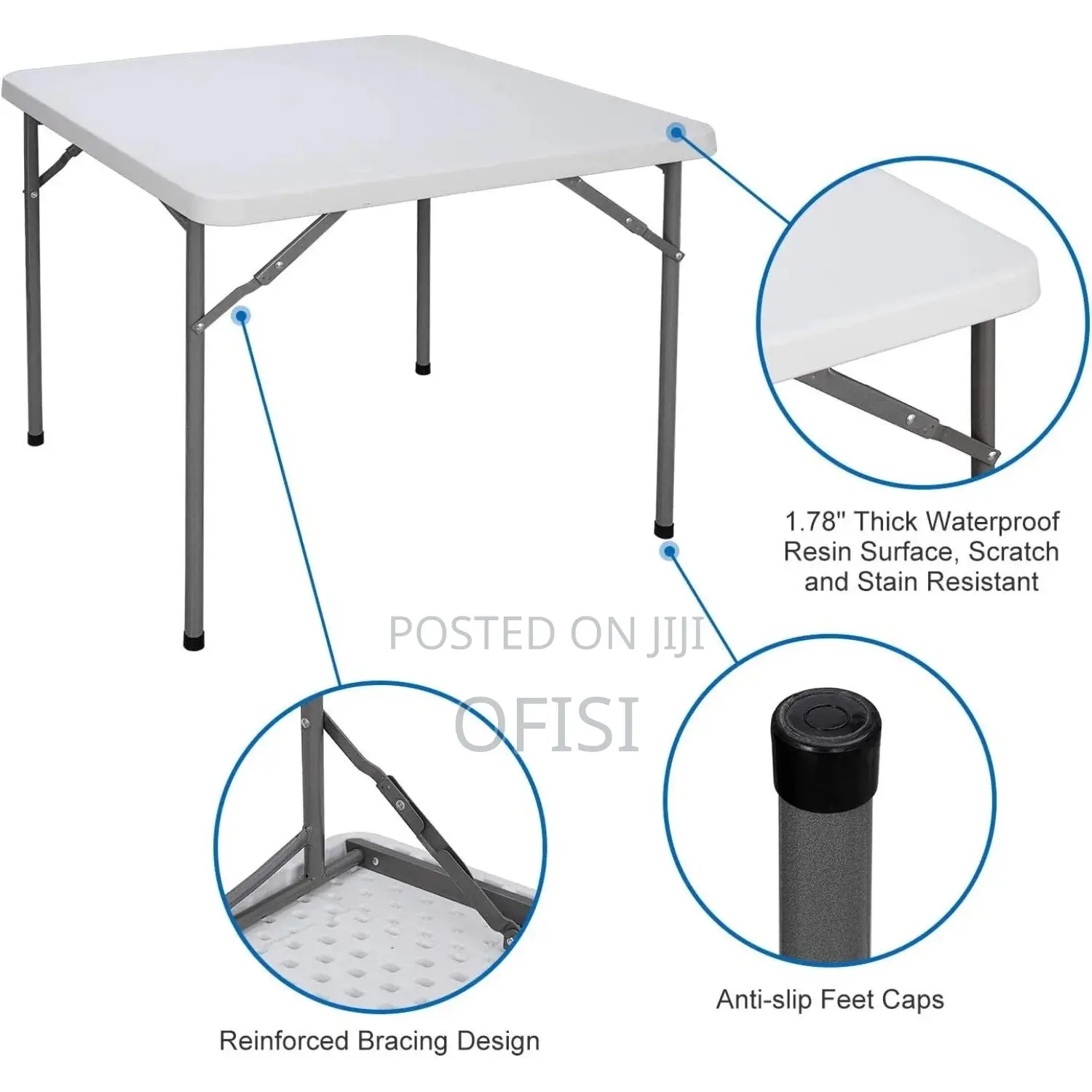 Foldable Table; Plastic Foldable Office Dining Table