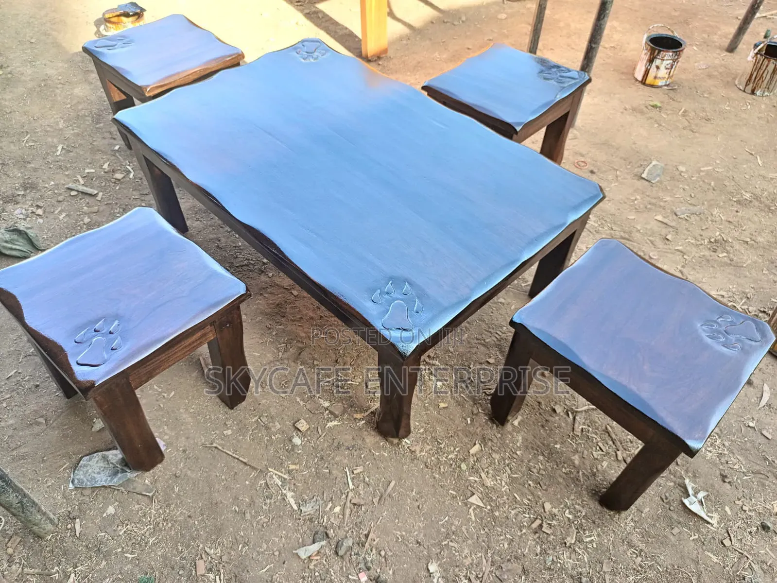 Wooden Coffee Set