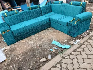Green L.Seat Sofa Set for Sale