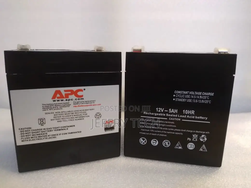 12v 5ah Rechargeable Battery for Uninterruptible Power Supplies.