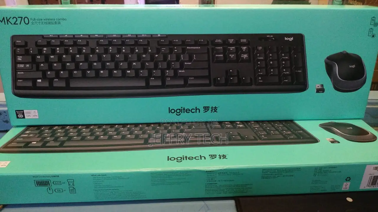 Logitech Mk270 Wireless Keyboard and Mouse Combo