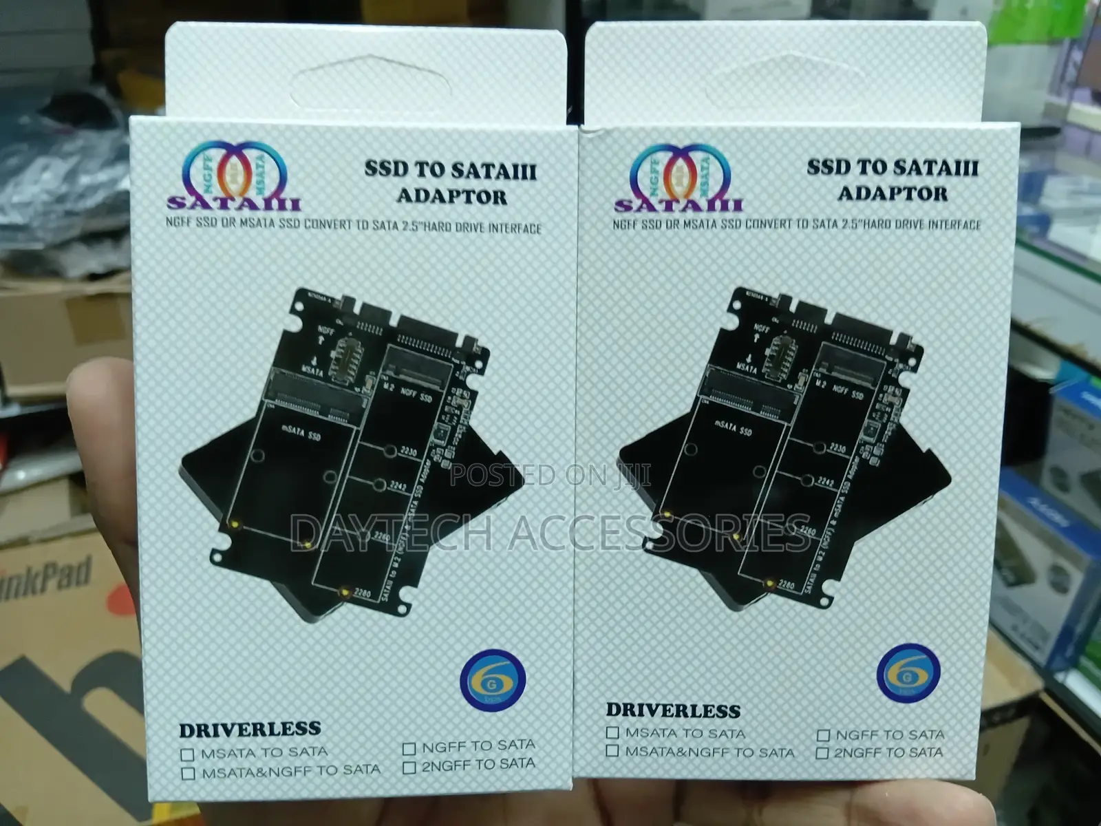 2 In 1 M.2 Ngff Msata Ssd To 3.0 Adapter Card