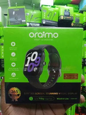 Oraimo Watch 6 Lite 2.01'' Smart Watch With Cool Ui Interface