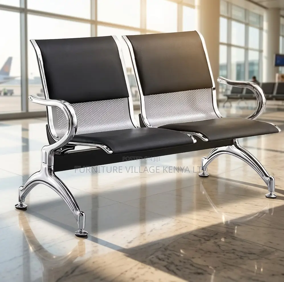 Contemporary Two-Seater Link Reception Bench