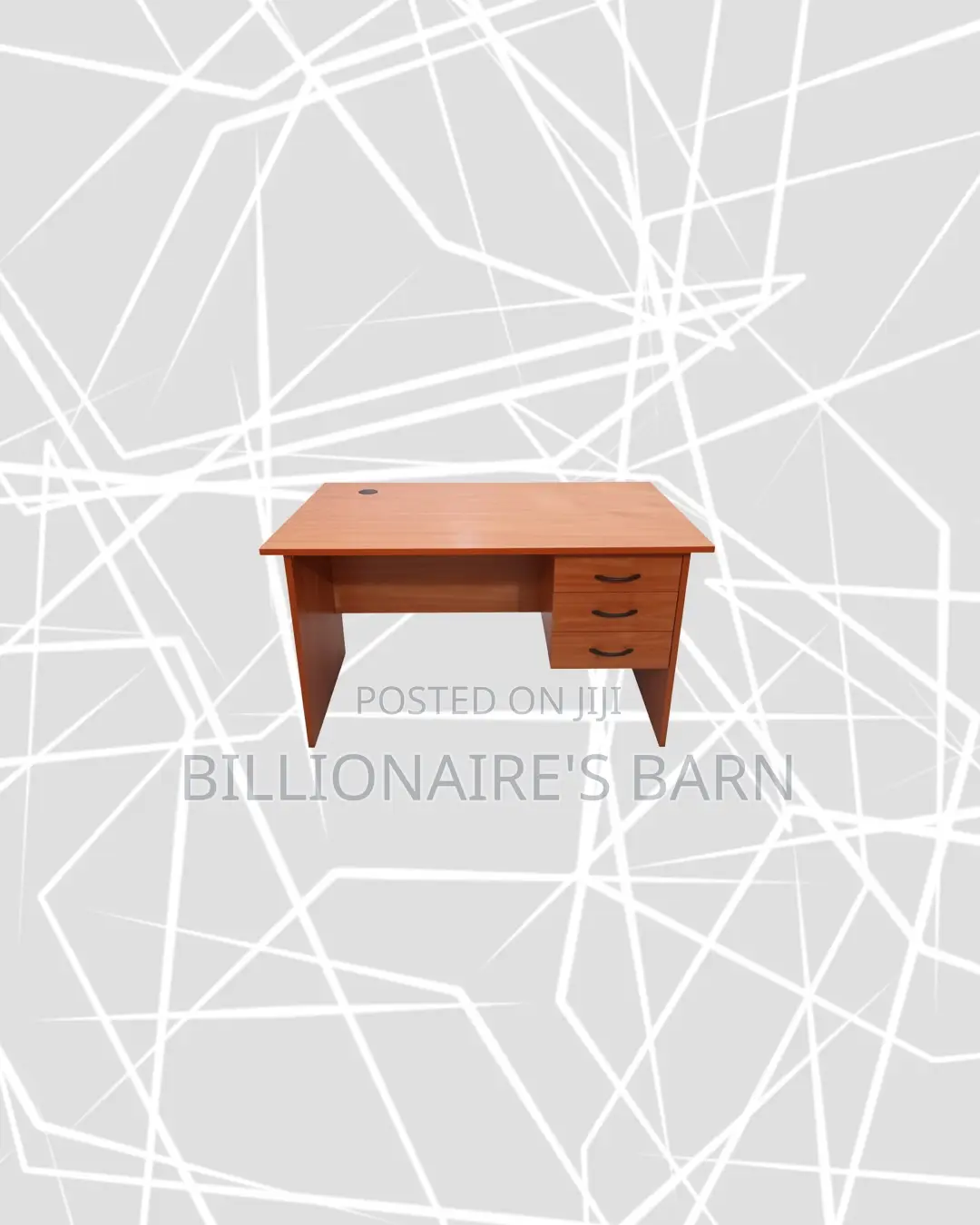 Compact 1m Wooden Desk for Smooth Computer Work Routines