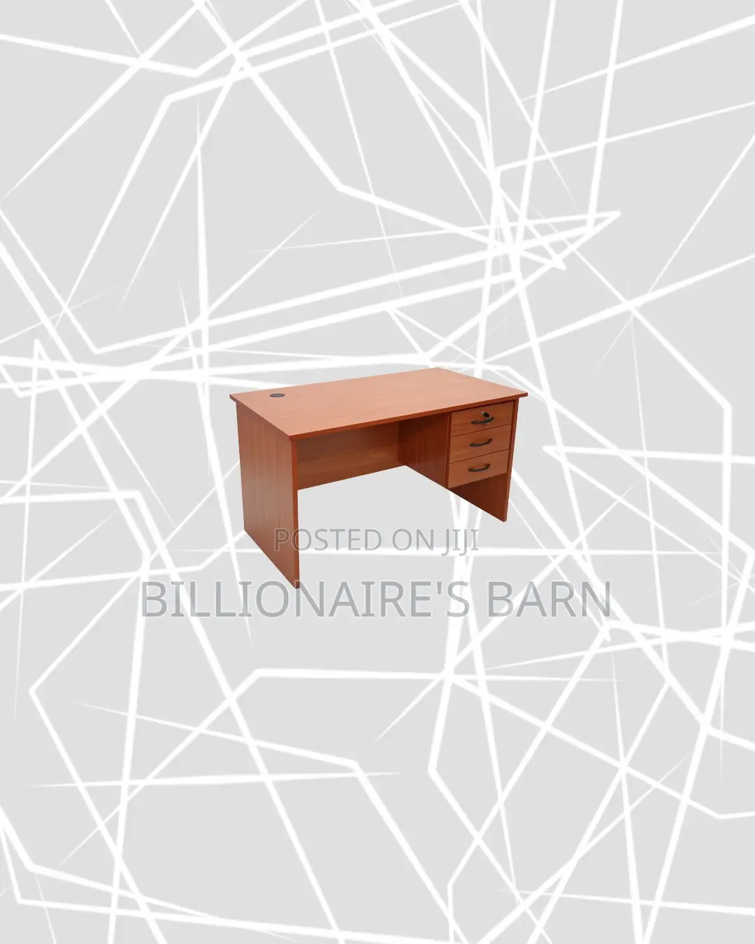 Compact 1m Wooden Desk for Smooth Computer Work Routines