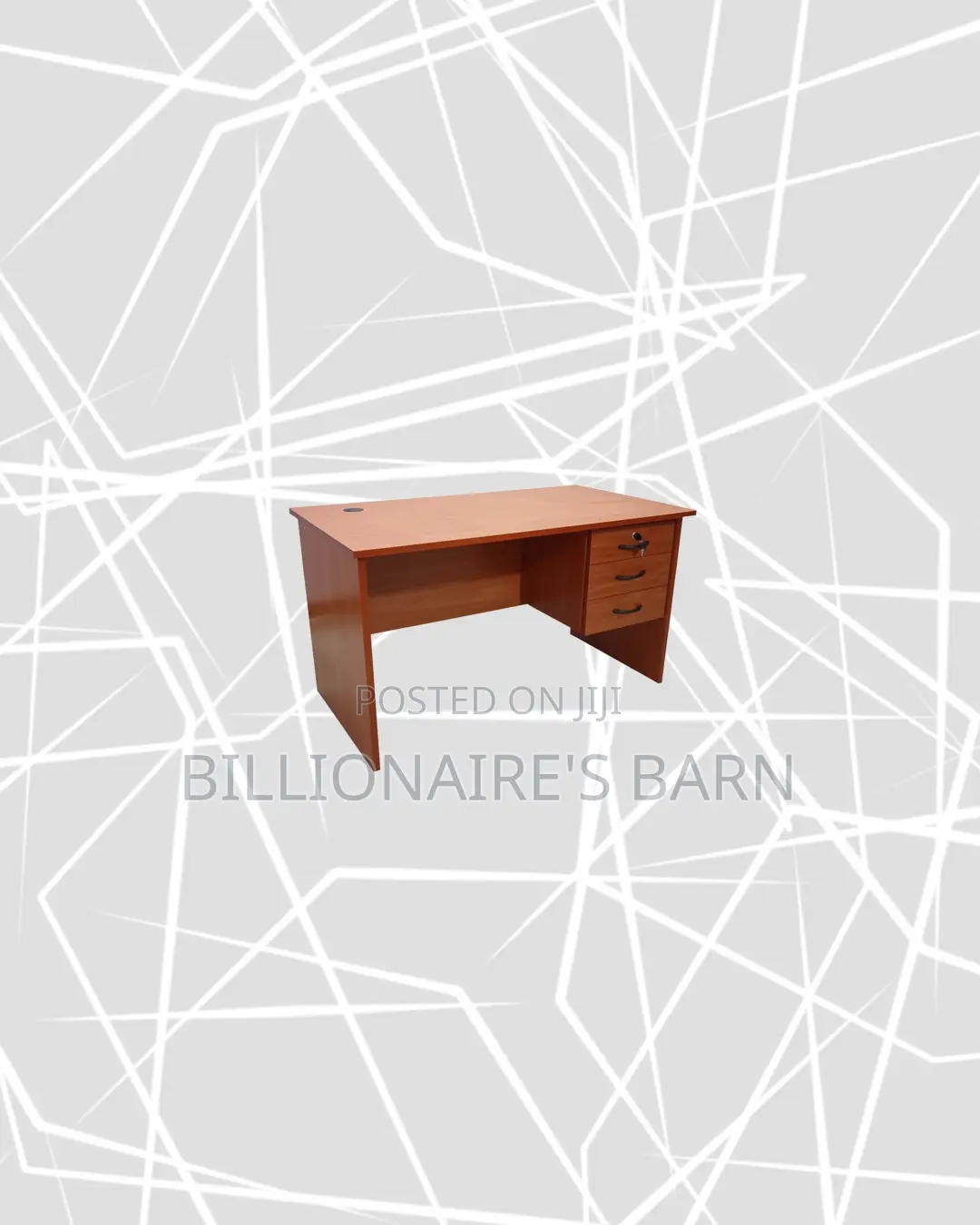 Compact 1m Wooden Desk for Smooth Computer Work Routines