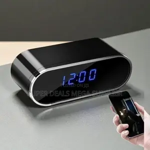 Motion Detection Wifi Alarm Table Clock Hidden Spy Camera