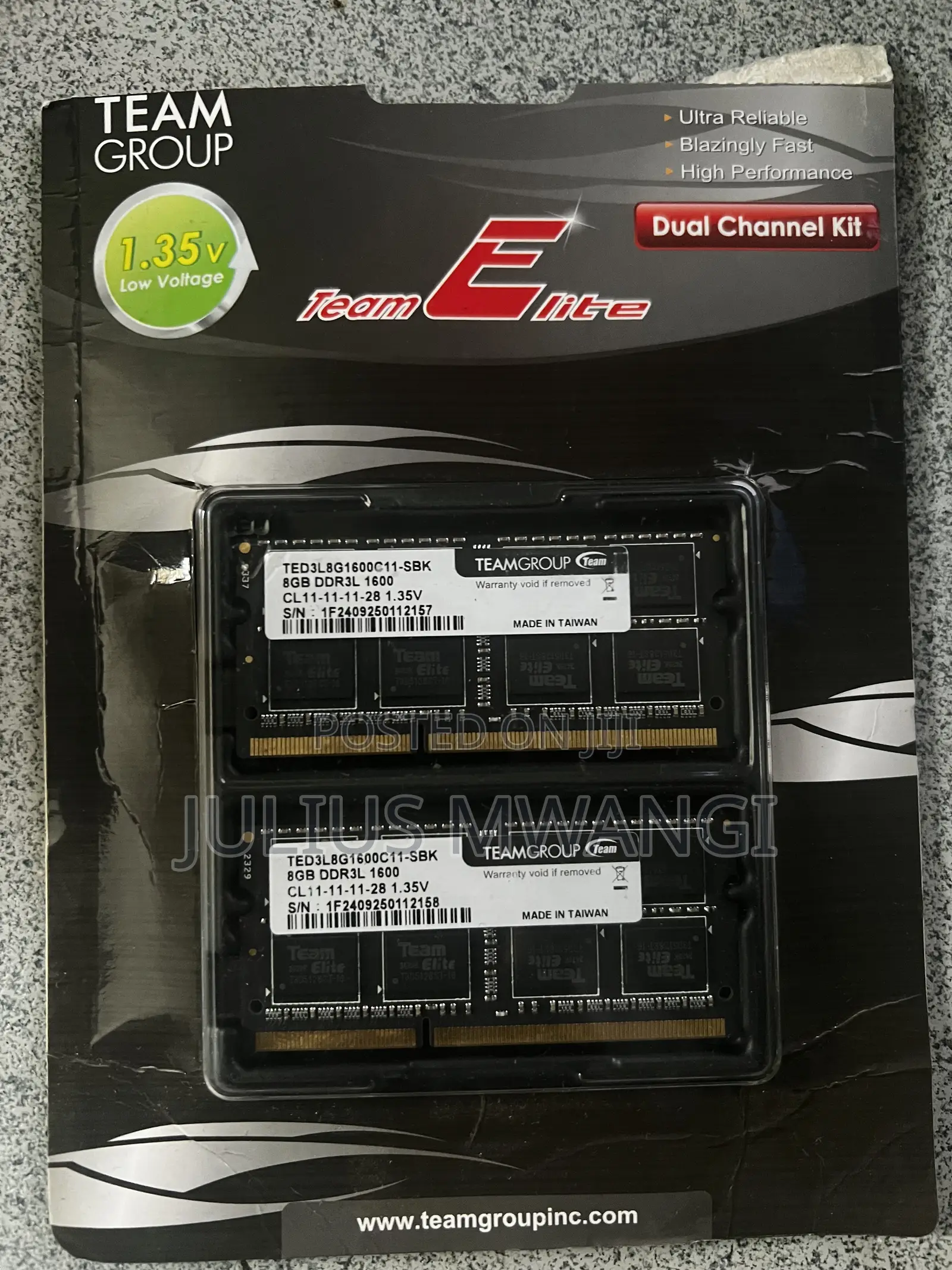 Teamgroup Elite Ddr3l 16gb Ram