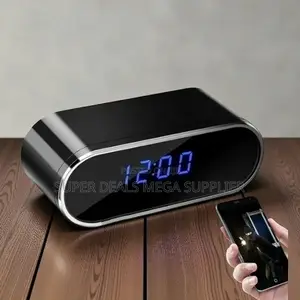 Remote Monitoring Wifi Alarm Table Clock Hidden Spy Camera