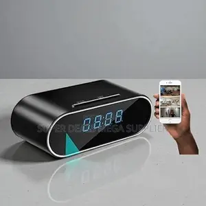 Android Support Wifi Alarm Table Clock Hidden Spy Camera