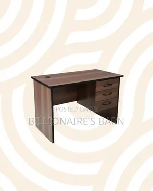 Compact 1.2m Wooden Desk With Drawers for Focused Home Office Work