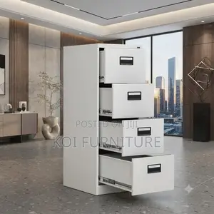 Office Cabinet; 4-Drawers Locker Steel Office Store Cabinet