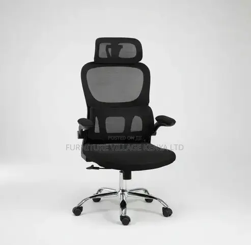 Modern Black Mesh Executive Office Chair