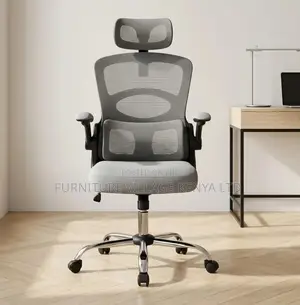 Modern Black Mesh Executive Office Chair