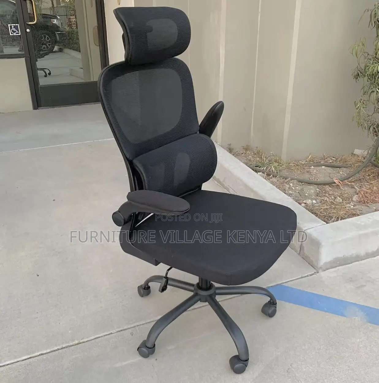 Modern Black Mesh Executive Office Chair