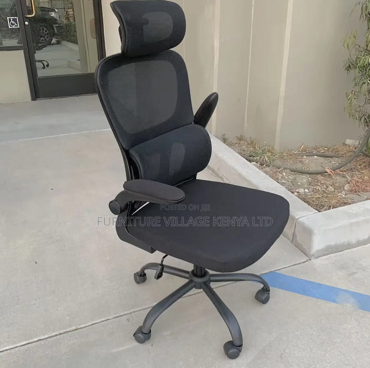 Modern Black Mesh Executive Office Chair
