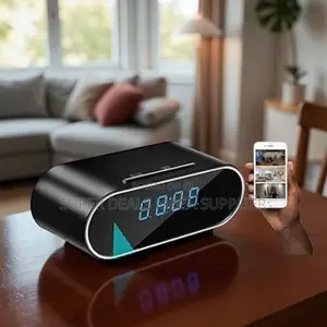 Low Maintenance Wifi Alarm Table Clock Hidden Spy Camera