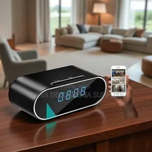 Childcare Monitoring Wifi Alarm Table Clock Hidden Spy Camera