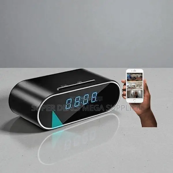 Long Term Reliability Wifi Alarm Table Clock Hidden Spy Camera