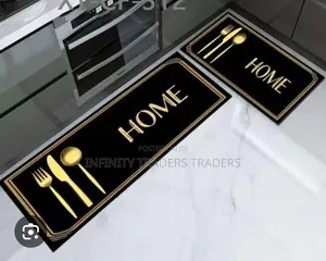 Rubber Underside Floor 2pcs Set 3d Kitchen Mat