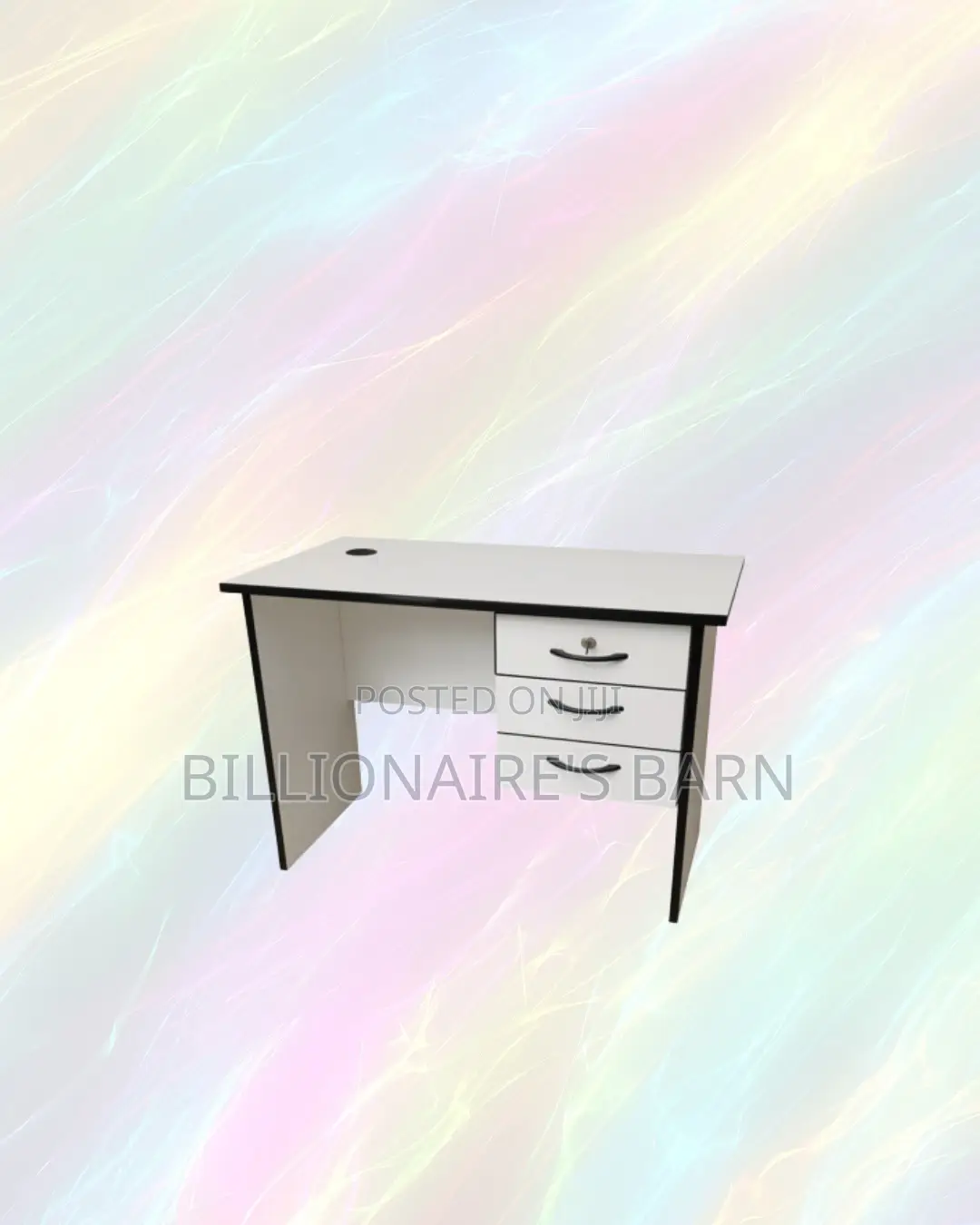 Compact 1.2m Wooden Desk With Drawers for Comfortable Home Study Areas