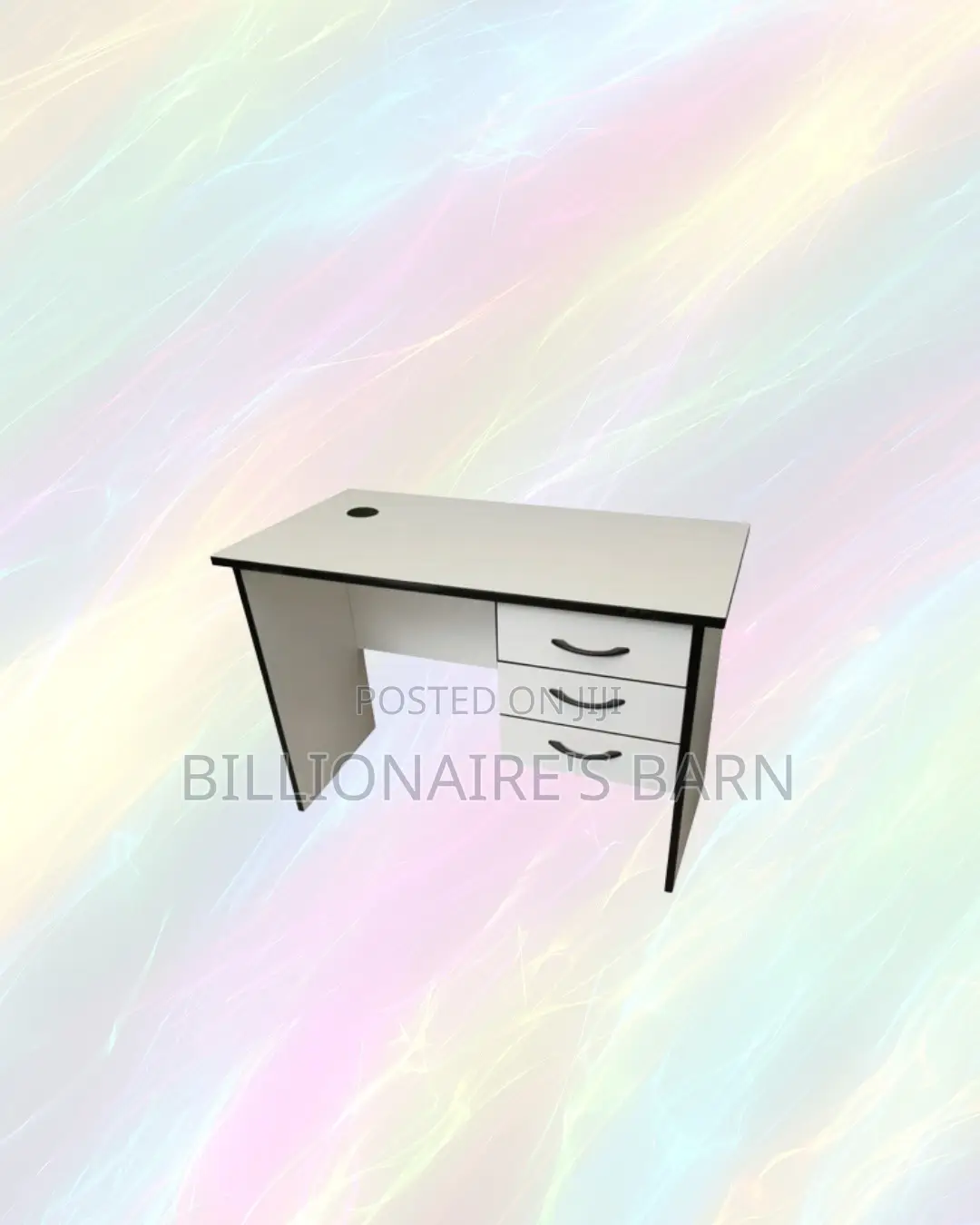 Compact 1.2m Wooden Desk With Drawers for Comfortable Home Study Areas