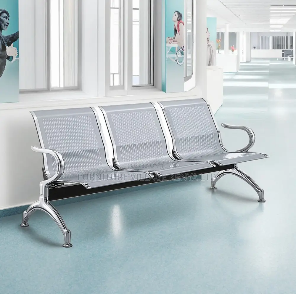 Modern Reception Metal Bench