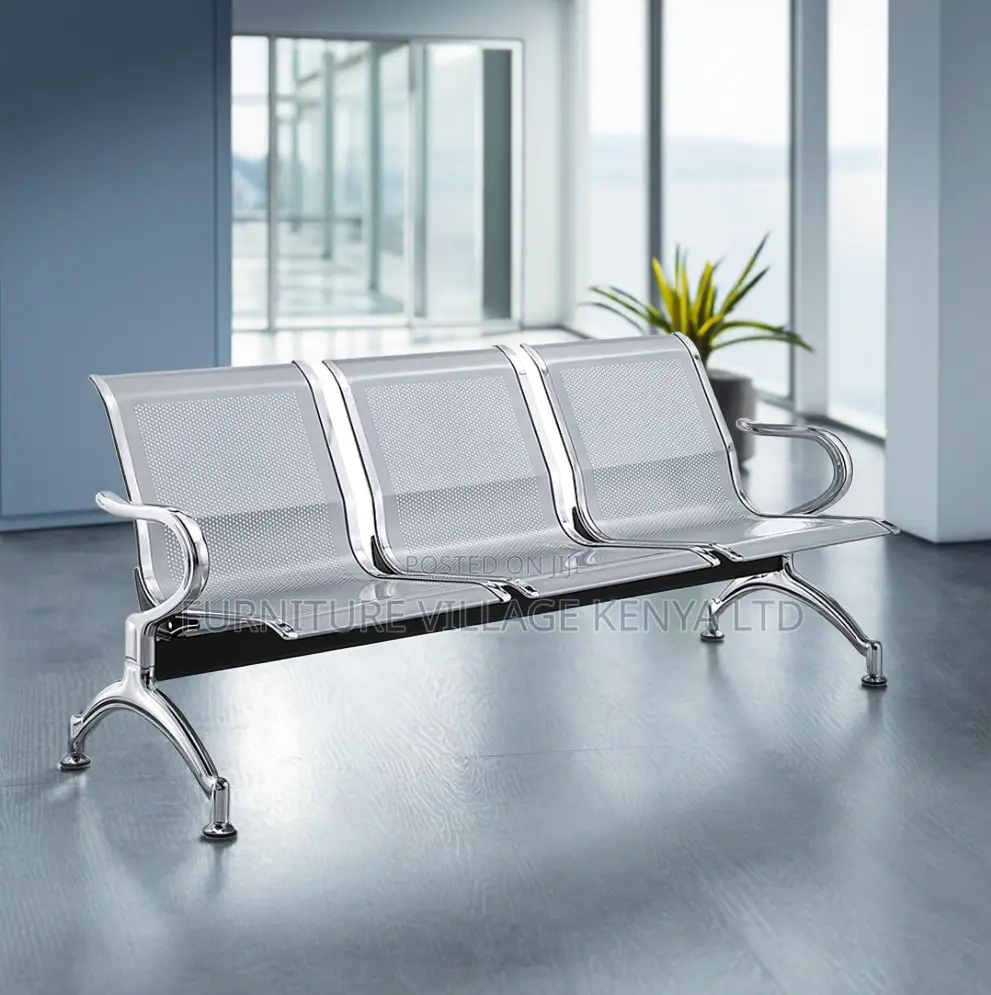 Modern Reception Metal Bench
