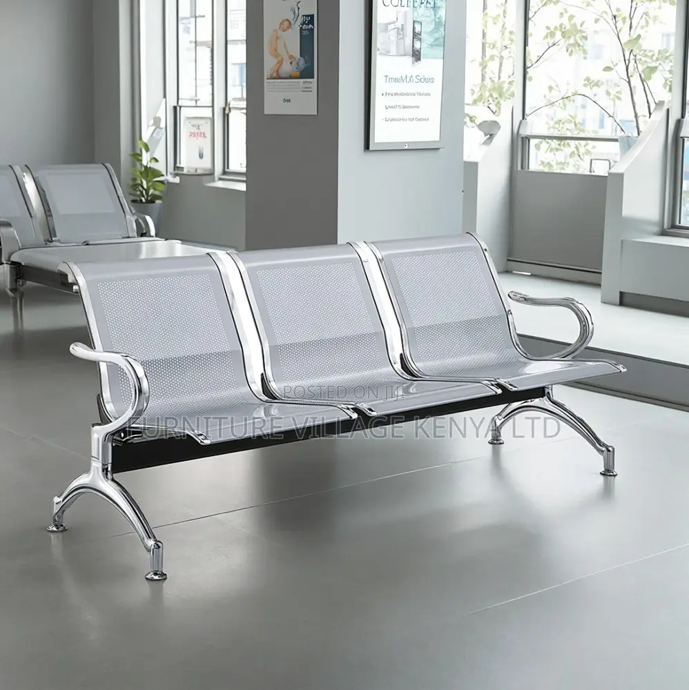 Modern Reception Metal Bench