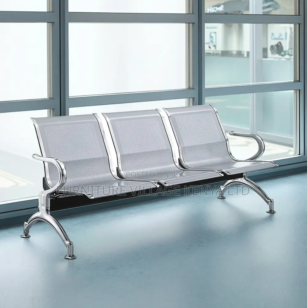Modern Reception Metal Bench