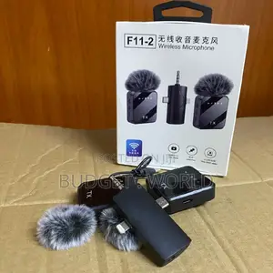 F11 Rechargeable Wireless Lavalier Microphone – Portable Clip-on Mic F