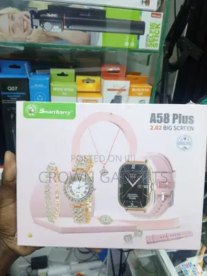 A58 Plus Women's Smartwatch 8 in 1 Luxury Gift Set