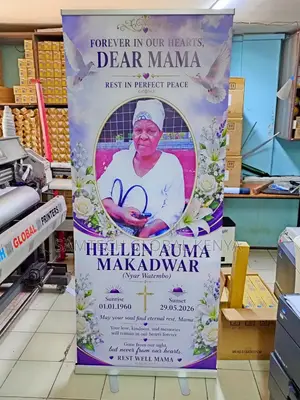 Funeral Roll Up Banners Available