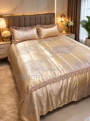 6*7 Silk Duvet Cover Sets -Sky