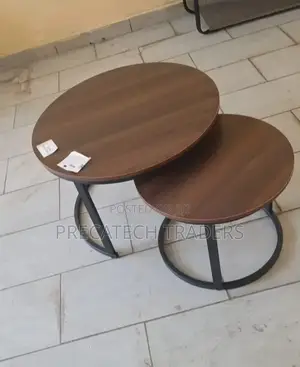 Stylish 2-Piece Wooden Coffee Table