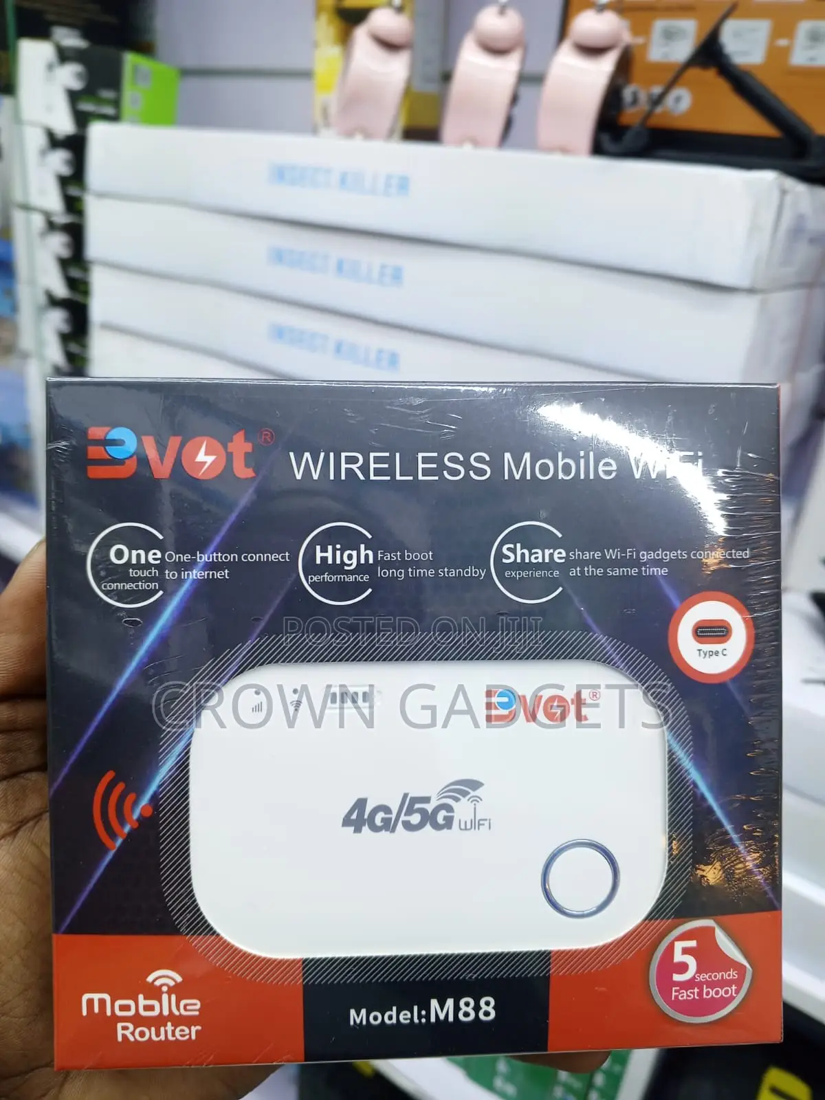 Bvot M88 Wireless Mobile Wifi Router, Wireless Hotspot Multi-Device