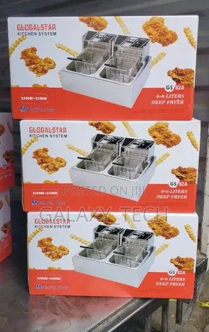 Globalstar Gs 82a Double Tank Electric Deep Fryer