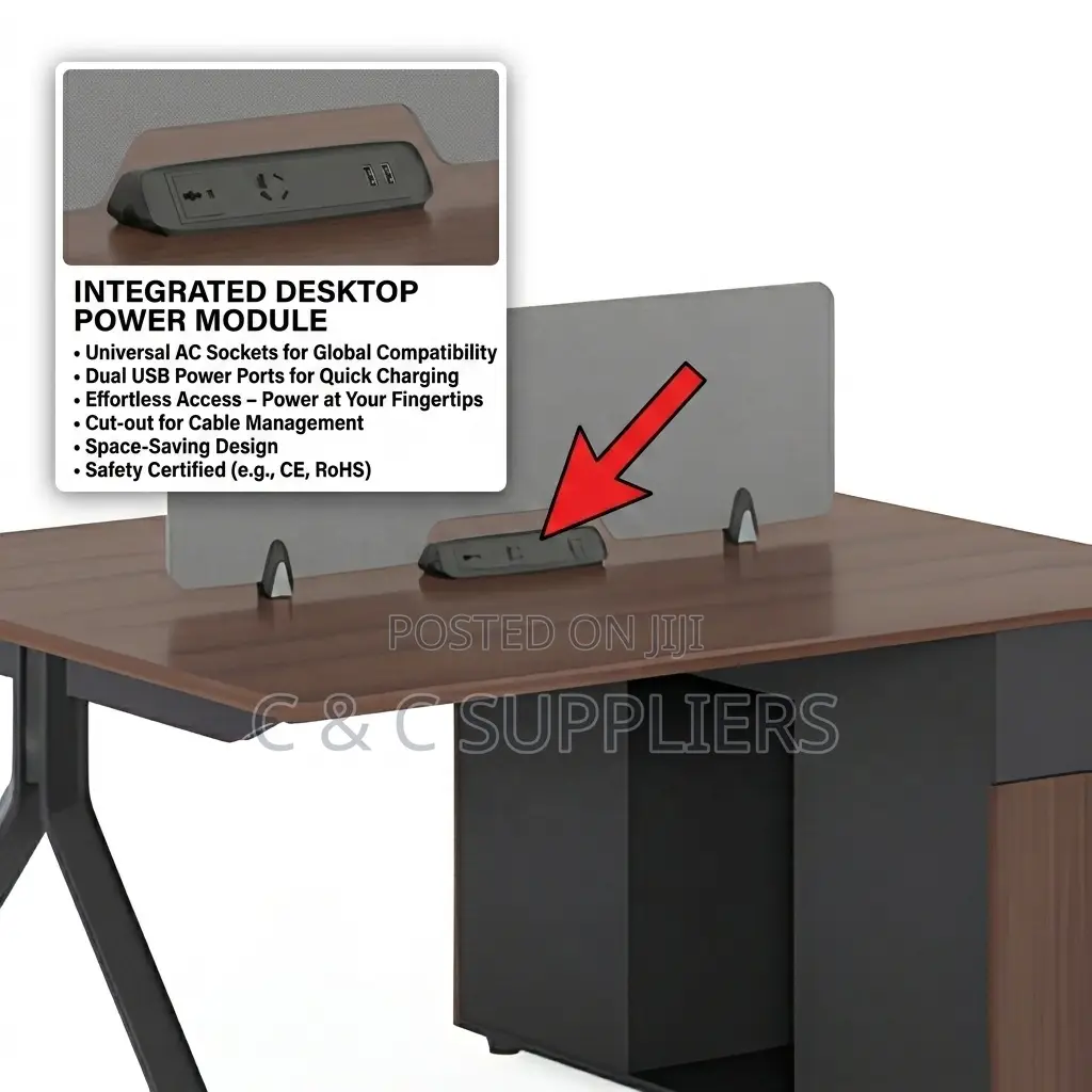 2-People Modern Design Office Staff Desk