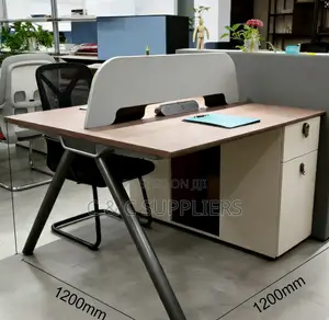 2-People Modern Design Office Staff Desk