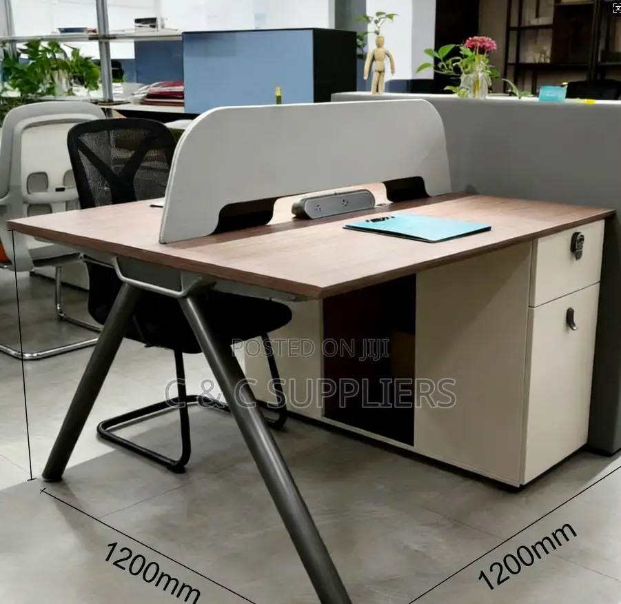 2-People Modern Design Office Staff Desk