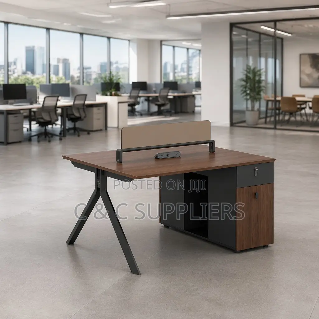 2-People Modern Design Office Staff Desk