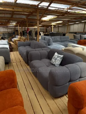3 Seater Dark Grey Bubble Sofa: Pay on Delivery